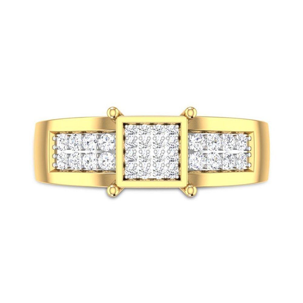 Refine Square Zircon Luxury Princess Fashion Square Rings for Women,EVGG1262
